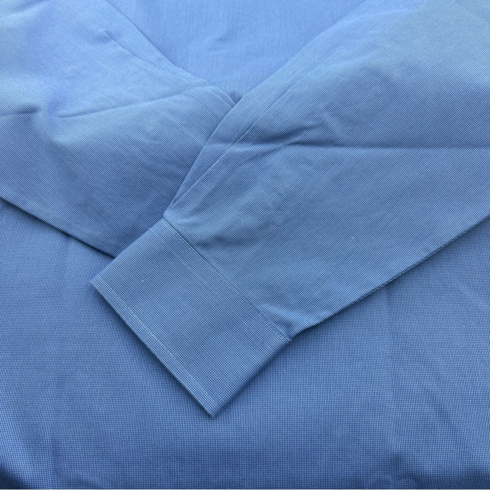 Jos A Bank Dress Shirt Men’s 15.5 Large Blue Pinpoint Classic Traveler NWT - Picture 9 of 12